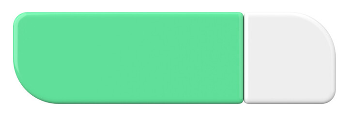 3D button. Empty button. 3D illustration.