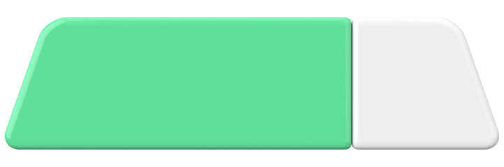 3D button. Empty button. 3D illustration.