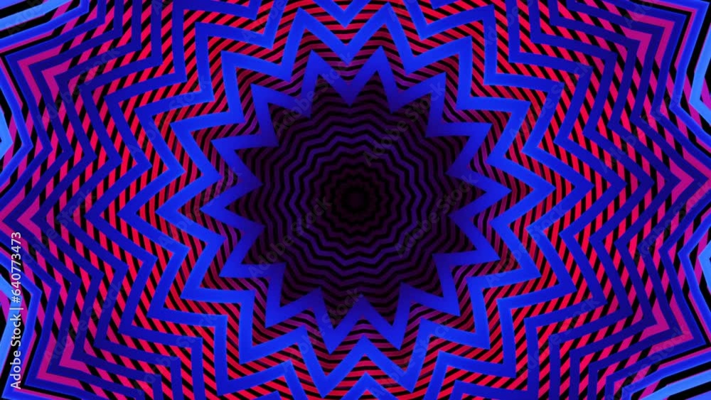Poster animation with star shape appearing in the center. design. moving figure with sharp angles.