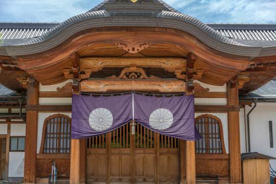 Nagano City, Japan - August 04, 2017 : Daikanjin Temple located in the Zenko-ji Temple complex