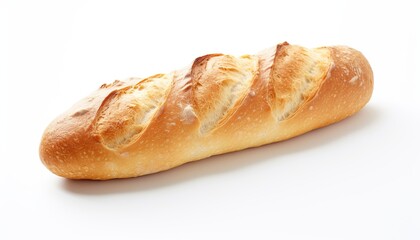 loaf of bread isolated on white