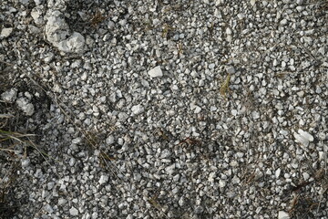 white and black small stones on the landscape