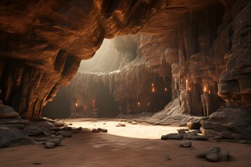 A beautiful cave for nature exploration - obrazy, fototapety, plakaty