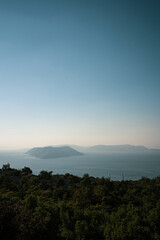 Croatian coastlne islands in summer