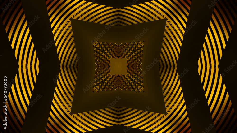 Poster hypnotic relaxing crossed lines forming square shapes. design. stretching pattern of colorful hypno 