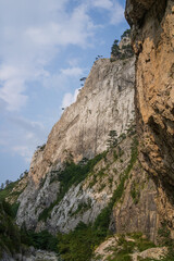 Steep Karst Mountain in the balkans