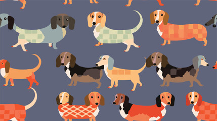 Dachshund dogs pattern