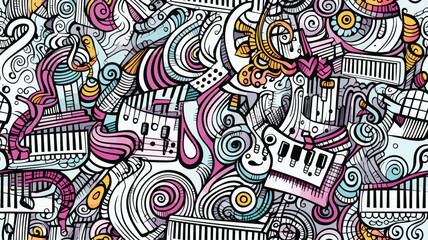 Music Sketchy Notebook Doodles