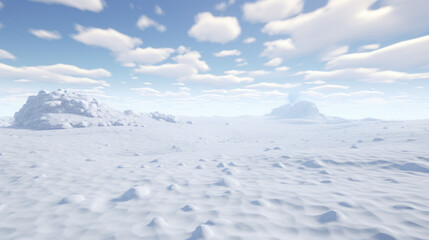 Slushy Snow landscape