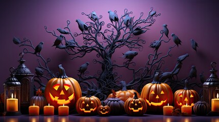 halloween pumpkin background