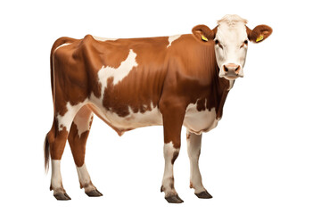 Cow Isolated on Transparent Background Generative AI