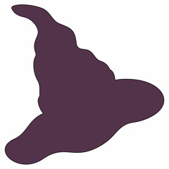 Halloween sorcerer hat decoration holiday elements.
