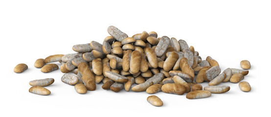 Pile Of Loaf Breads 3D Rendering