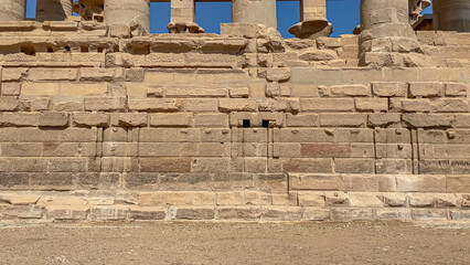 Temple of Isis at Philae Island in Aswan, Egypt