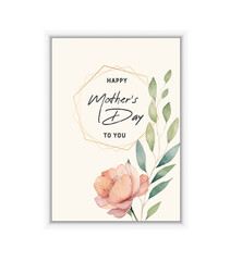 Woman s Day text design with butterfly and leafs. Vector illustration. Woman s Day card greeting design on textured background, pastel colors. Template for a poster