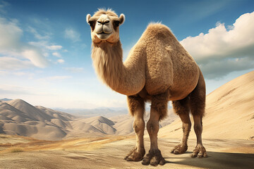Close-up photo of camel in nature