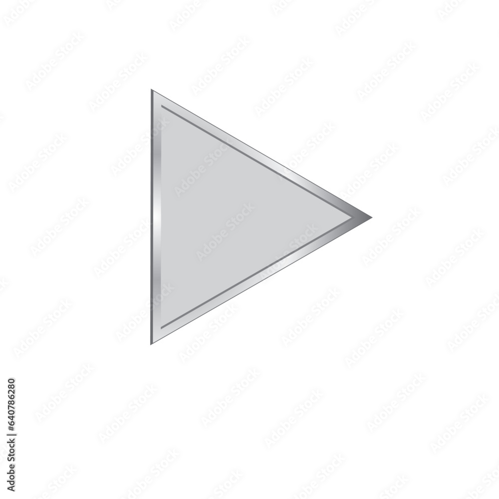 Poster Arrow Icon isolated on a white background