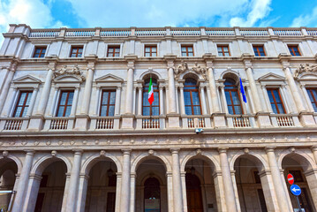 Fototapeta na wymiar Palazzo Nuovo in Bergamo, Italien 