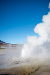 steam colums at El Tatio, Antofagasta, Atacama, Chile