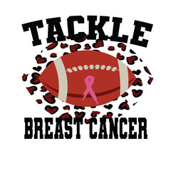 tackle breast cancer, cancer fight svg, football sport cancer svg png, wear pink svg, Cancer...