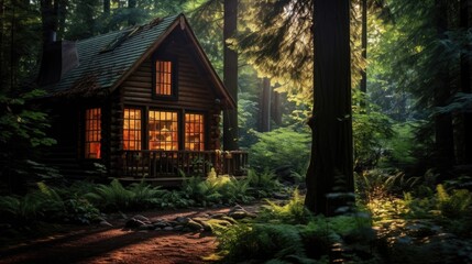 A cabin in the forest