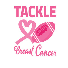 tackle breast cancer, cancer fight svg, football sport cancer svg png, wear pink svg, Cancer awareness Svg, cancer svg png, support squad
