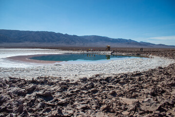 the beautyful Lagunas Escondidas de Baltinache, Atacama, San Pedro de Atacama, Antofagasta, Chile