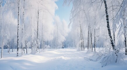 Fototapeta na wymiar winter view with trees and snow, winter scene in winter, snowly road, snow in outdoor, winter seasone