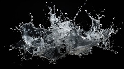 water explosion against black - stock concepts