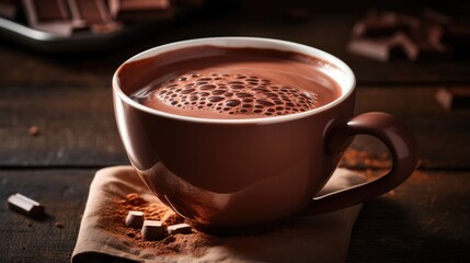 Overflowing Cup of Cocoa - stock concepts