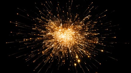 Obraz premium isolated glitter explosion against black - stock concepts