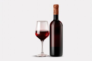 Obraz premium red wine and glass