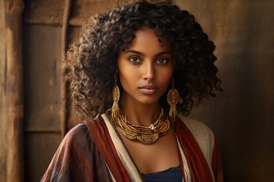 Portrait of Ethiopian woman 