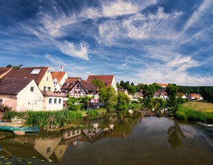 Fototapeta na wymiar Harburg is a municipality in the district of Danube-Ries, in Bavaria, Germany.