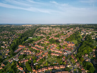 Stanmore, Winchester Aerial Photography daytime Drone photo. 