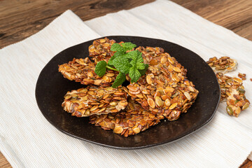 Pumpkin Seeds Cookies, Pepita Grains Biscuit, Healthy Cereal Crackers, Homemade Pumpkin Seed Cookie