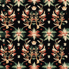 Seamless Pattern With Floral Motifs able