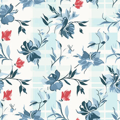 Seamless Pattern With Floral Motifs able