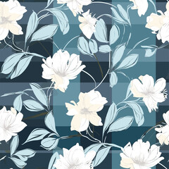 Seamless Pattern With Floral Motifs able