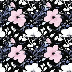 Seamless Pattern With Floral Motifs able