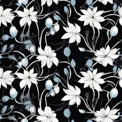 Seamless Pattern With Floral Motifs able