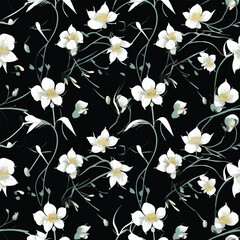 Seamless Pattern With Floral Motifs able
