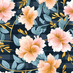 Seamless Pattern With Floral Motifs able