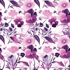 Seamless Pattern With Floral Motifs able