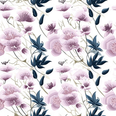 Seamless Pattern With Floral Motifs able