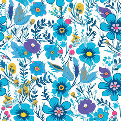 Seamless Pattern With Floral Motifs able