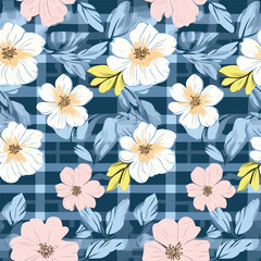 Seamless Pattern With Floral Motifs able
