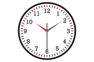 Analog clock simple vector, time, wall clock
