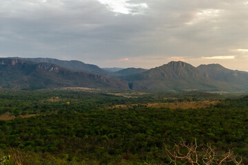 sunrise in the mountains
