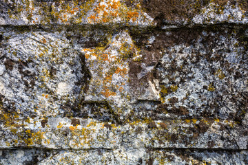 Jewish star on the tombstone. Background with selective focus